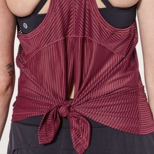 Lululemon Miles Ahead Open Back Tie Tank Top